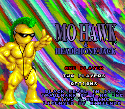MoHawk and Headphone Jack Title Screen